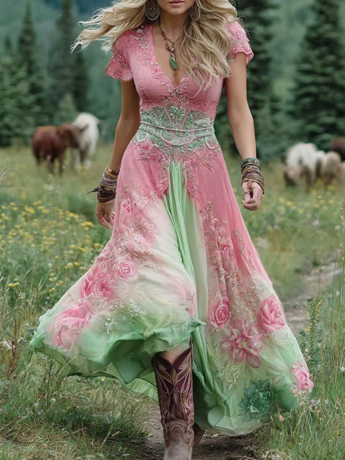 Isla | Colorfull Maxi Dress