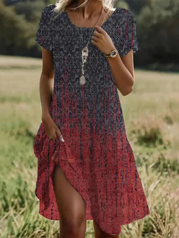 Mary | Short Sleeve Midi Dress