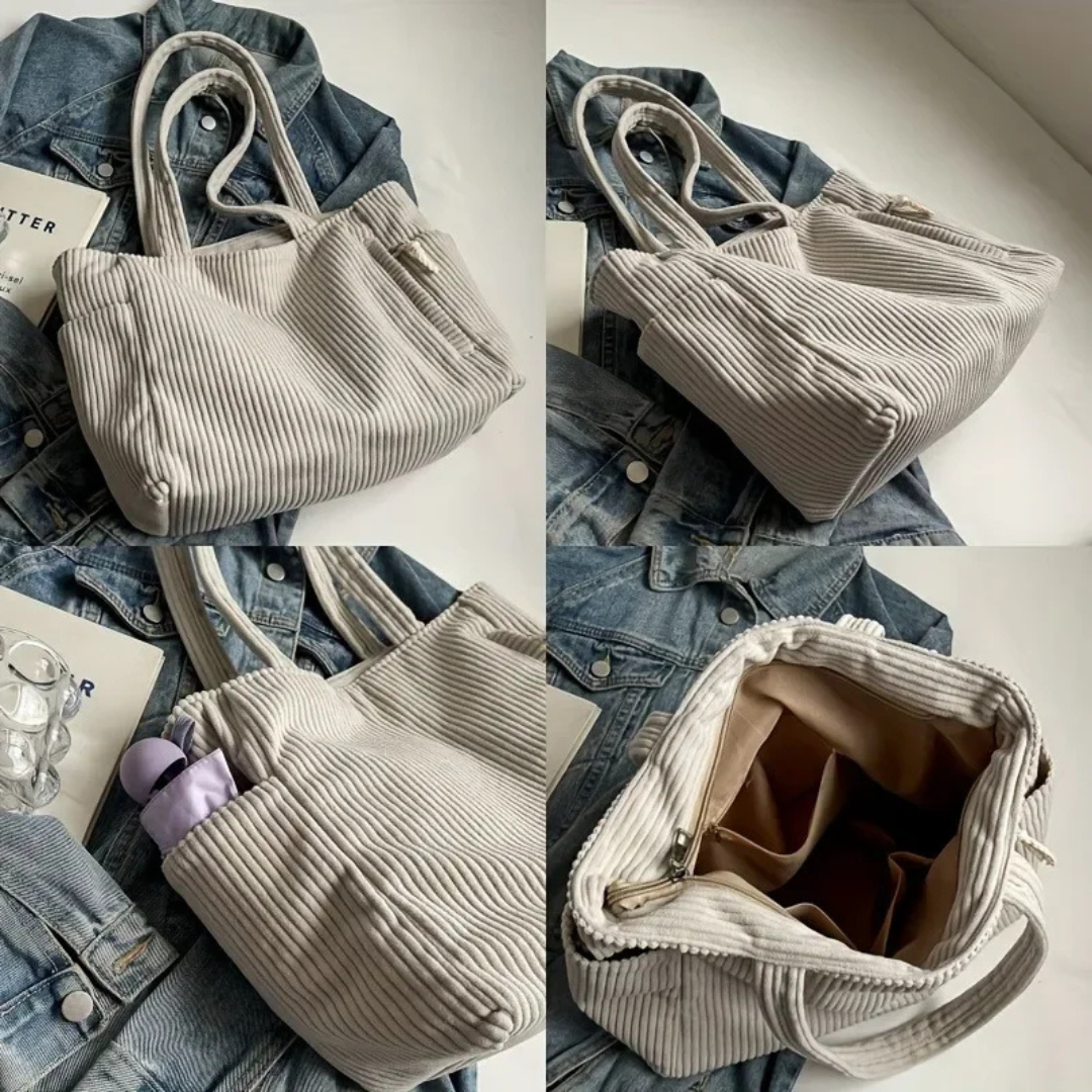 Selina | Ribbed Drawstring Bag