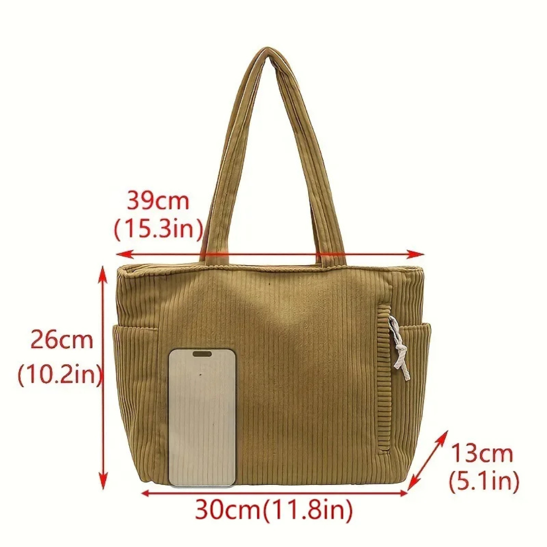 Selina | Ribbed Drawstring Bag