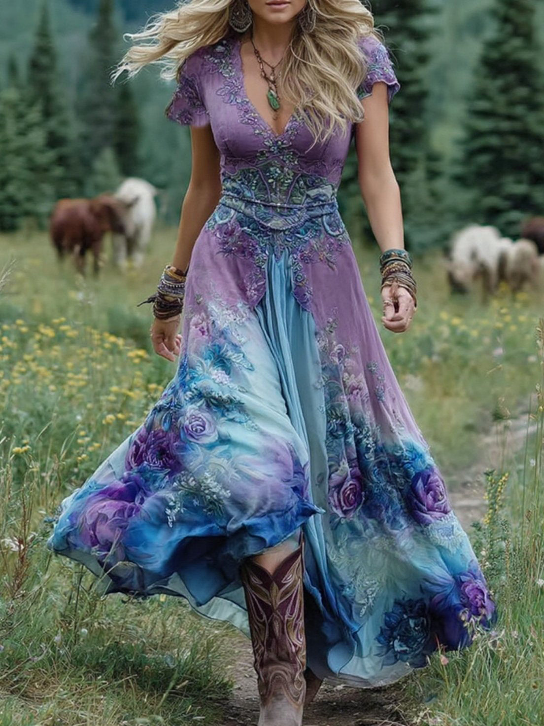 Isla | Colorfull Maxi Dress