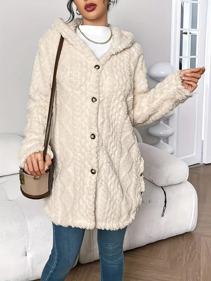 Soof | Plush Hooded Cardigan