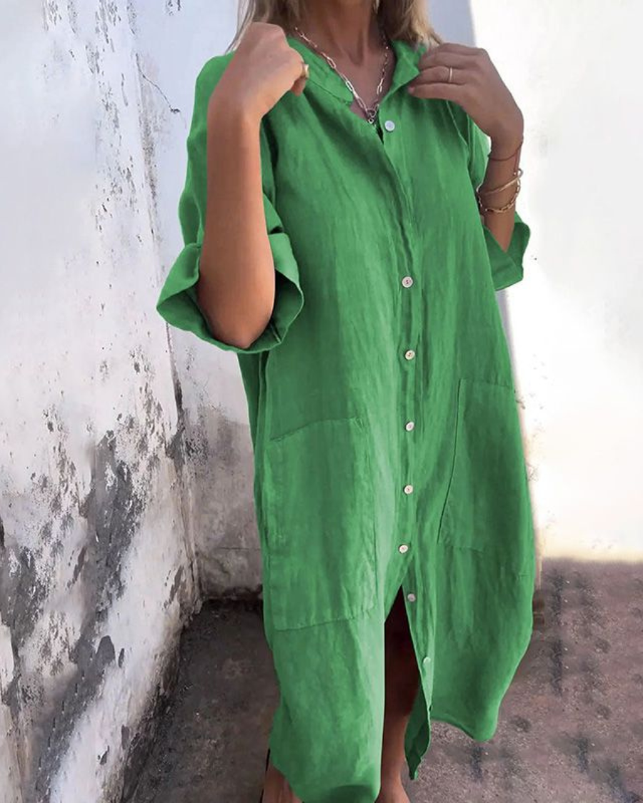 Alva | Ibiza-Inspired Shirt Dress