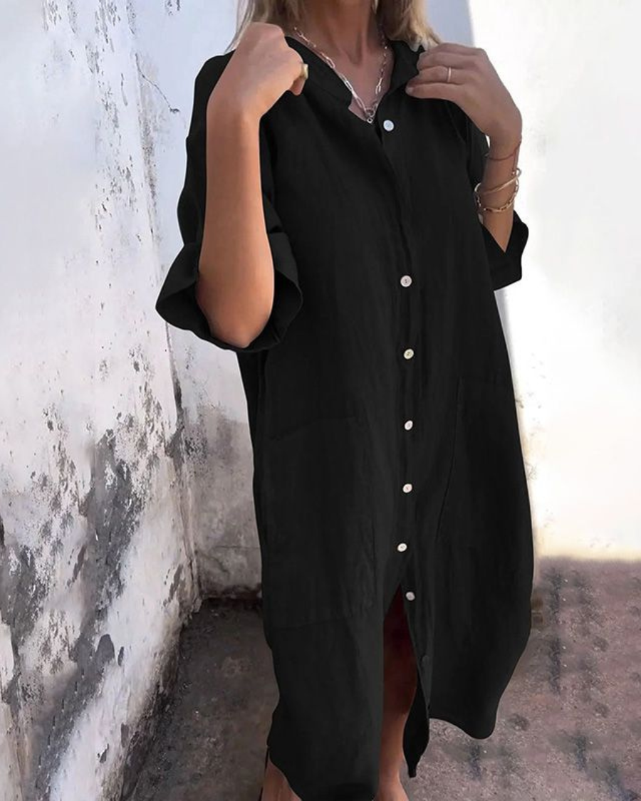 Alva | Ibiza-Inspired Shirt Dress