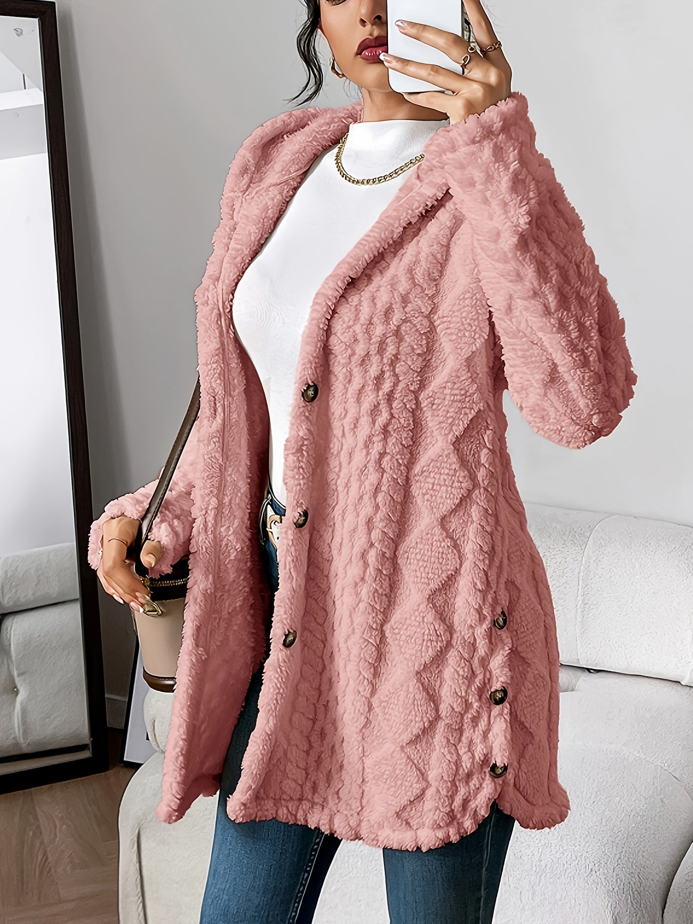 Soof | Plush Hooded Cardigan