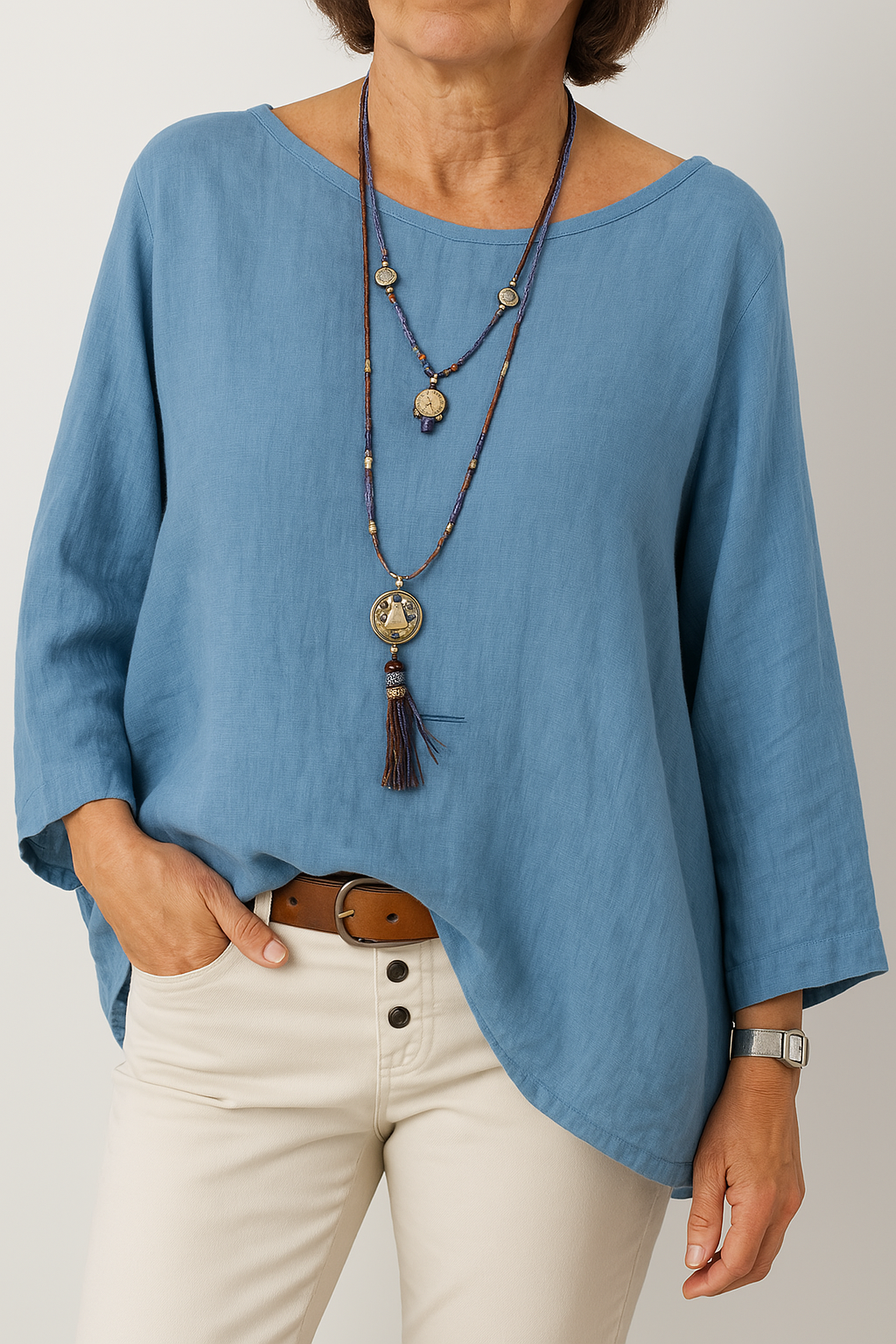 Kalia | Oversized Blouse – Soft, Lightweight & Breezy Fit