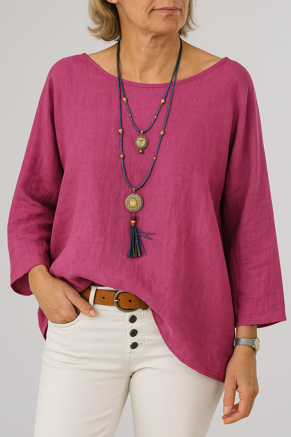 Kalia | Oversized Blouse – Soft, Lightweight & Breezy Fit