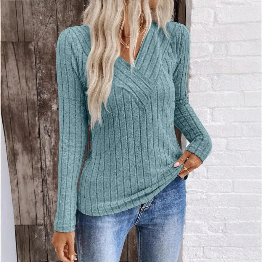 Casper | Elegant Sunken Stripe Sweater