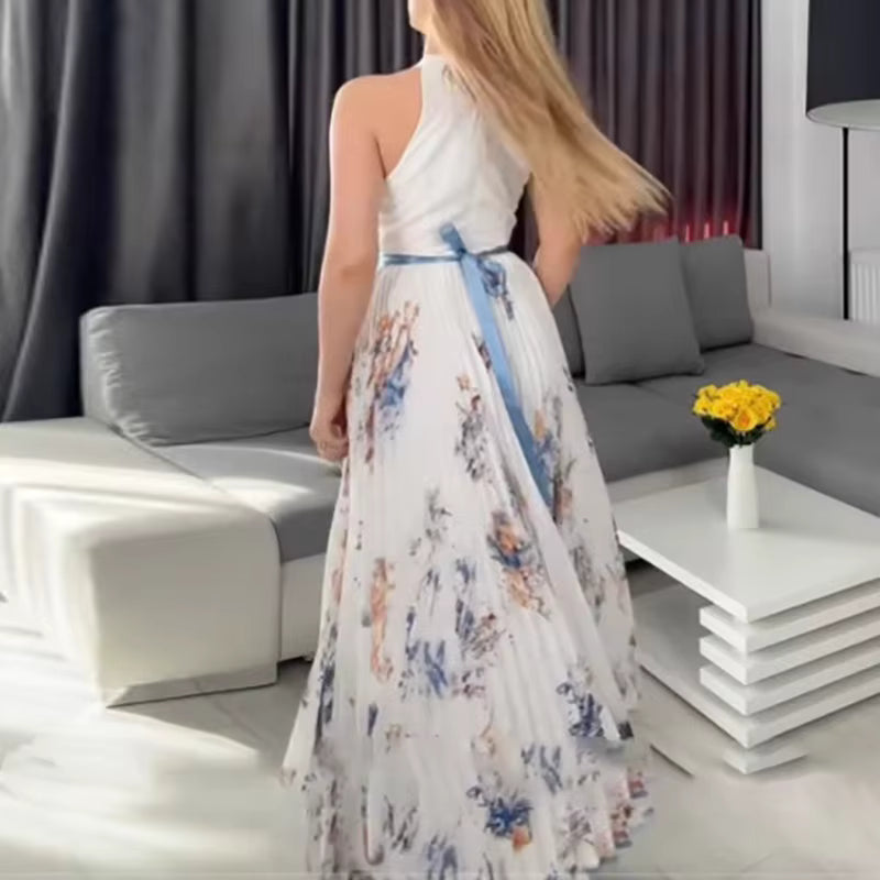 Milano | Elegant Pleated Maxi Dress