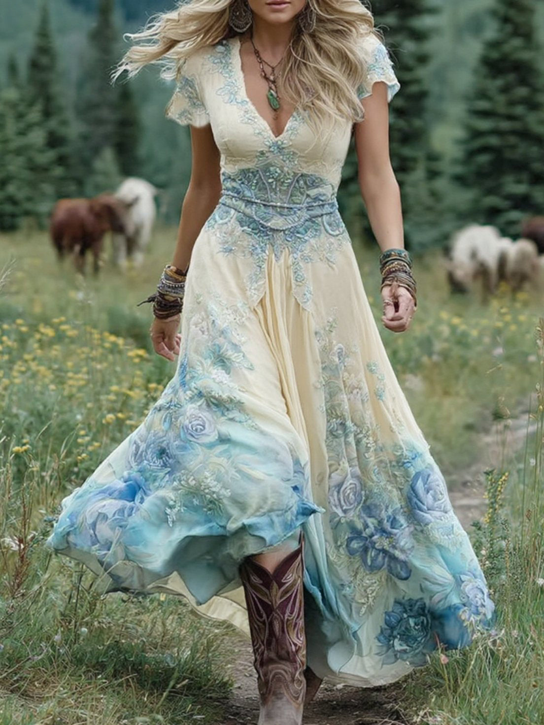 Isla | Colorfull Maxi Dress